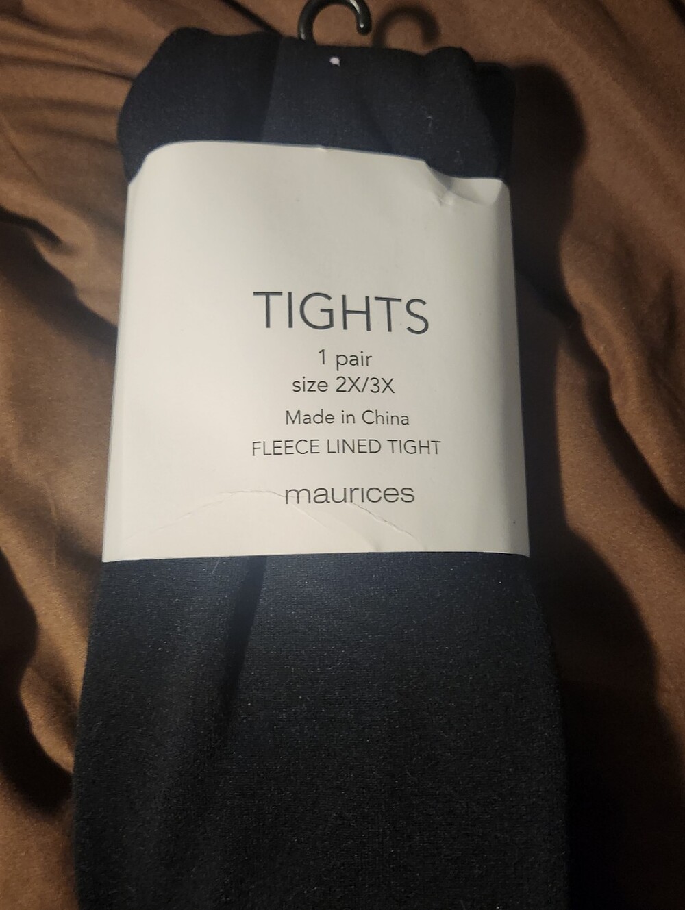 Maurices Black Fleece-Lined Tights - Picture 5 of 6